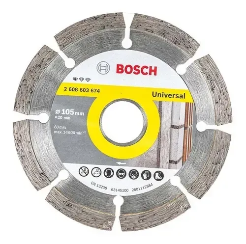 Disco Diamantado Segmentado Bosch 105 mm