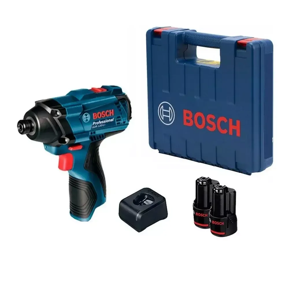 Chave de Impacto Bosch GDR 120-LI 12V com 2 Baterias e Carregador