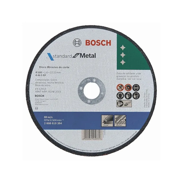 Disco de Corte Bosch 180 x 1,6 mm