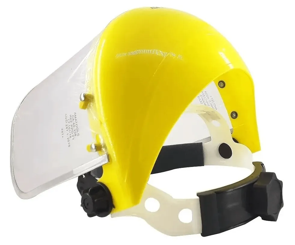 Protetor Facial com Tela 8" Amarelo