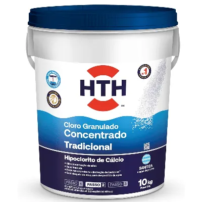 Cloro Granulado hth Tradicional 65% Balde 10 kg