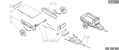 IMPLEM.CARRETA P/MICROT.TC1000B KAWASHIMA 1000KG RODA 16 POL